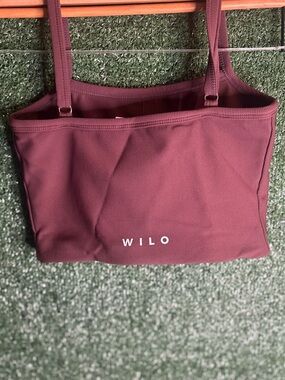 WILO Women's Ribbed Tank Top - Burgundy